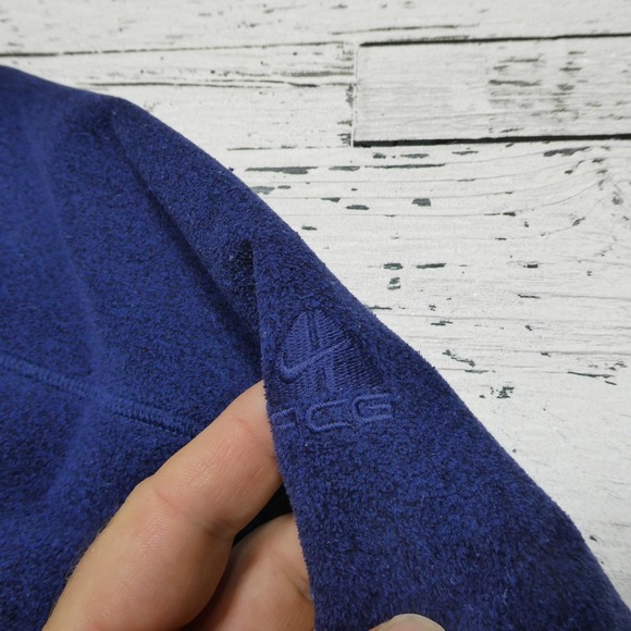 Nike ACG Fleece Jacket Womens Medium Blue Full Zip Sherpa Lined Outdoor Hiking - Picture 2 of 8